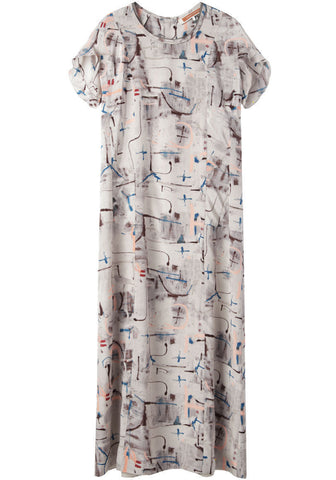 Long Printed Dress