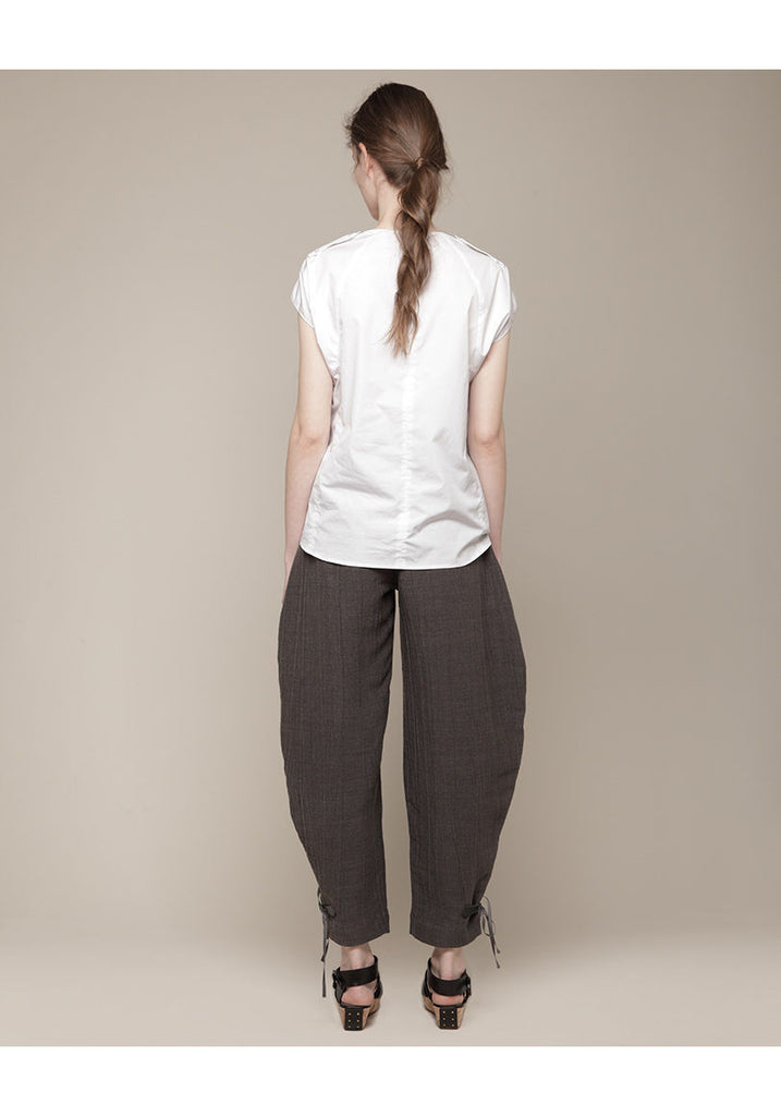 Tabbed 2-Tuck Wide Pant