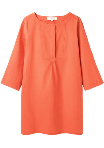 Linen Henley Dress
