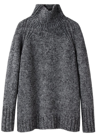 Marled Knit Turtleneck