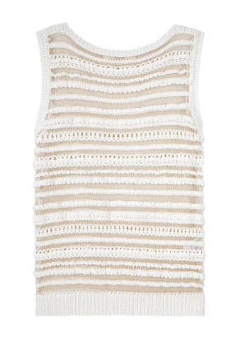 Sheer Ribbed Pullover