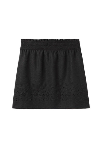 Short Eyelet Skirt