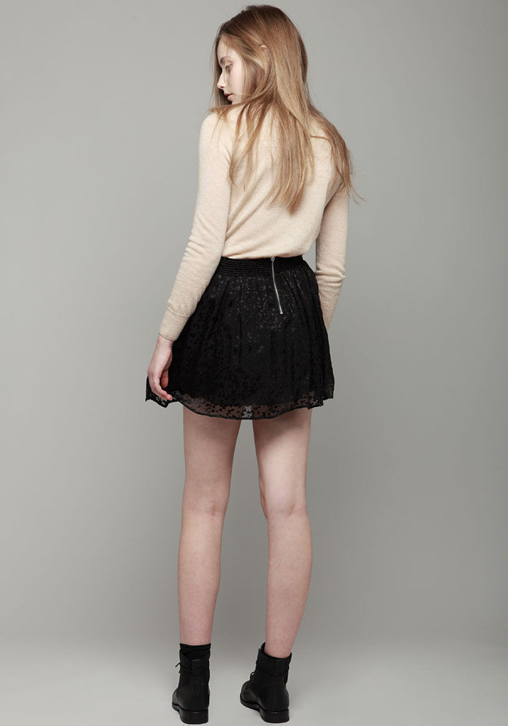 Silk Burnout Skirt