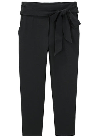 Cropped Crepe Pant