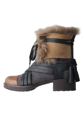 Fur Leather Boot