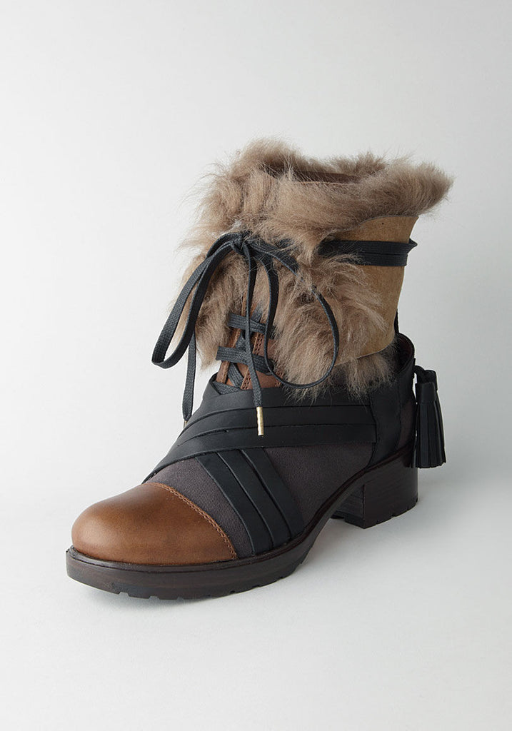 Fur Leather Boot