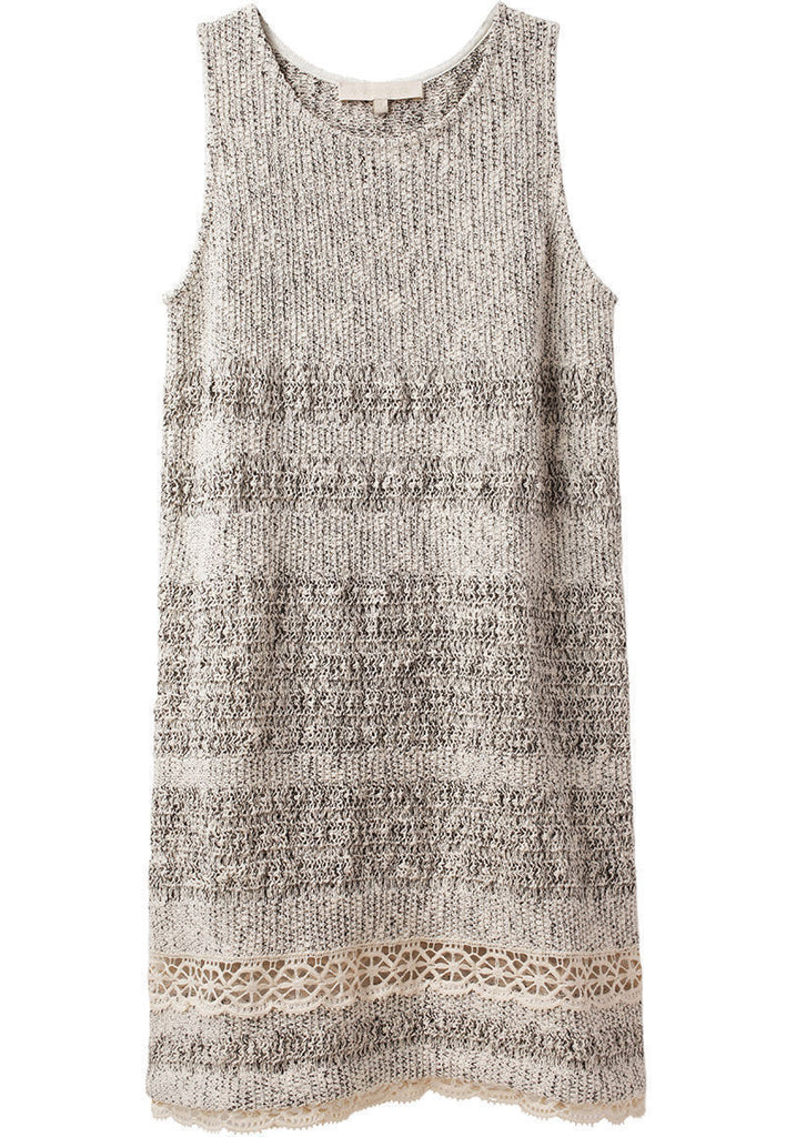 Knit Dress w/ Lace Detail