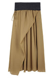 Silk Georgette Long Skirt