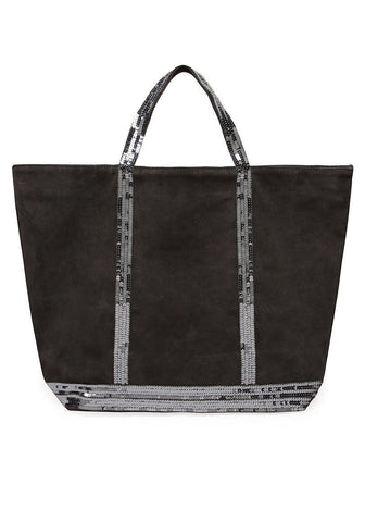 Suede Sequin Suede Tote