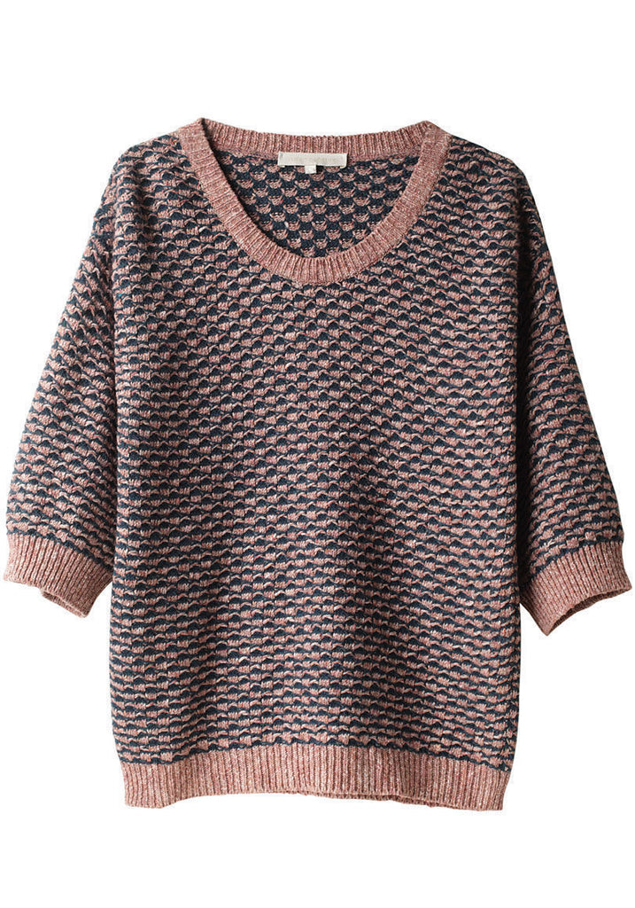 Textured Jacquard Sweater