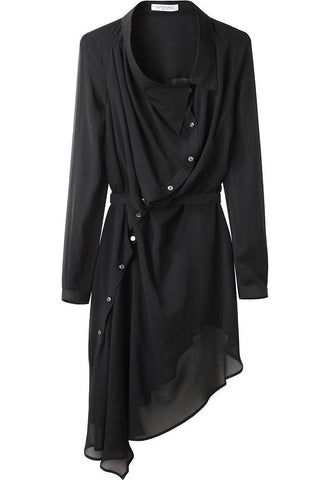 Asymmetric Georgette Dress