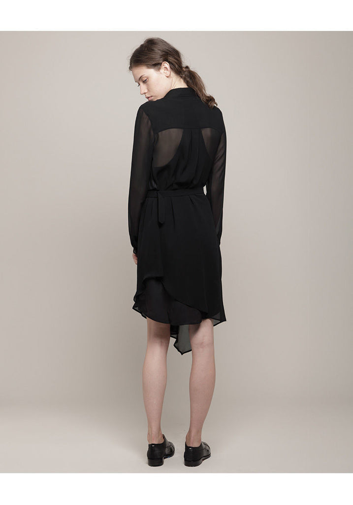 Asymmetric Georgette Dress