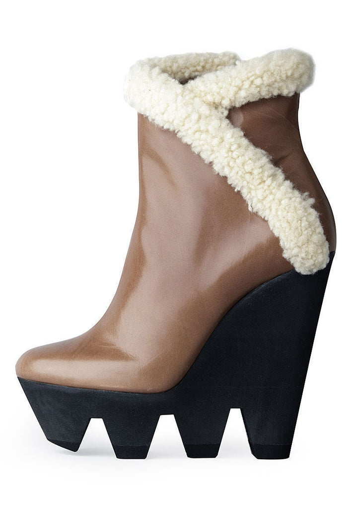 Fur Lined Ankle Wedge
