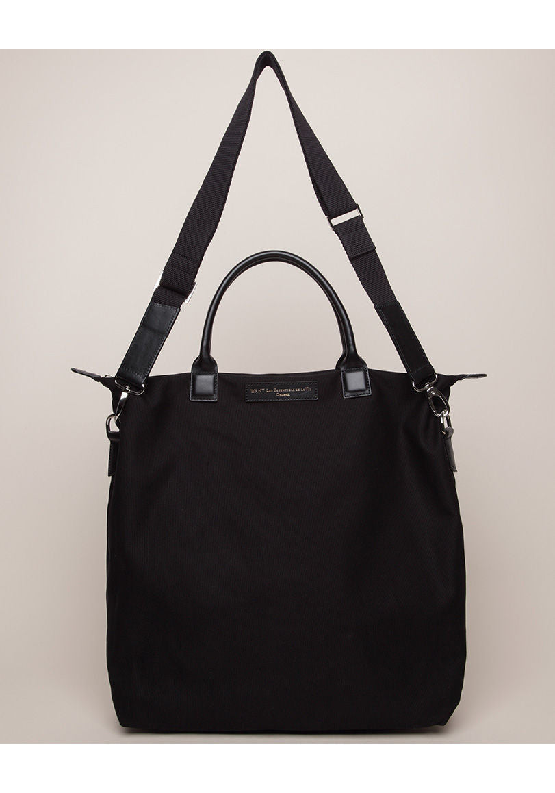 O'Hare Leather-Trimmed Organic Cotton-Canvas Tote Bag