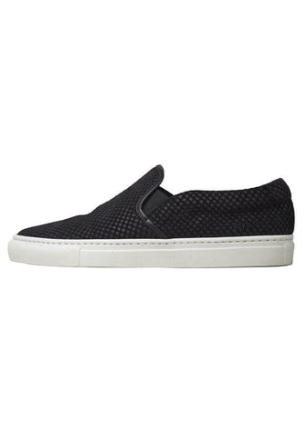 Snake Suede Slip-On Sneaker