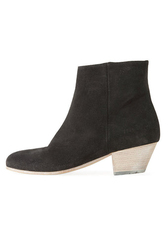 Suede Zipper Boot