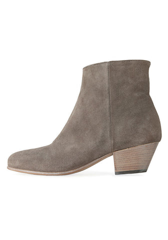 Suede Zipper Boot