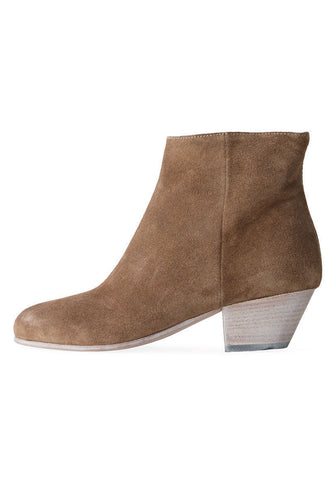 Suede Zipper Boot