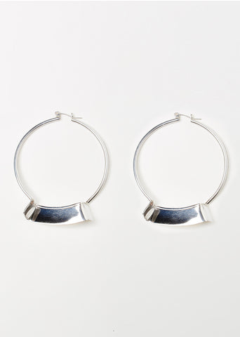 Ridge Hoop Earring