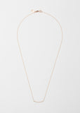 Pave 14K Rose Gold Mini Axis Necklace