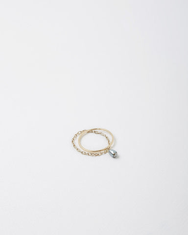 Black Tahitian Pearl Ring
