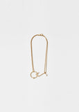 Gold Hook and Pearl Necklace