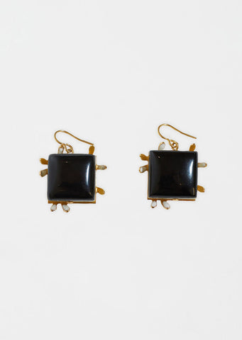Earrings With Resin
