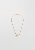 Gold Single Baroque Pearl Collar Necklace