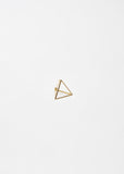 Small 3D Triangle Earring
