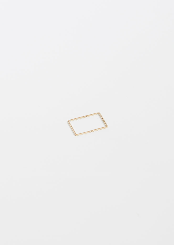 Large Rectangle Form Earring