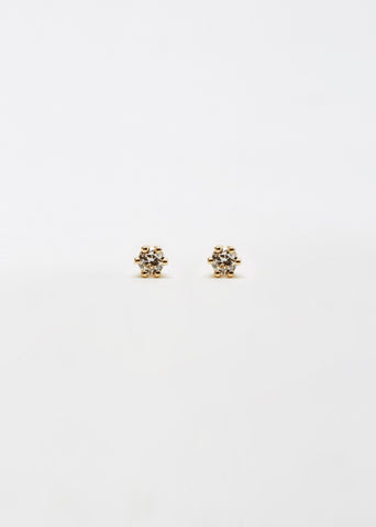 14K Gold Baby Diamond Studs