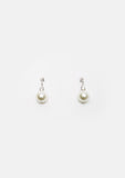 Pearl Diamante Drop Earrings