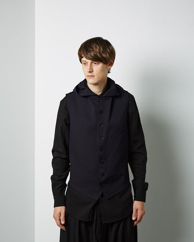 Hooded Open Back Vest