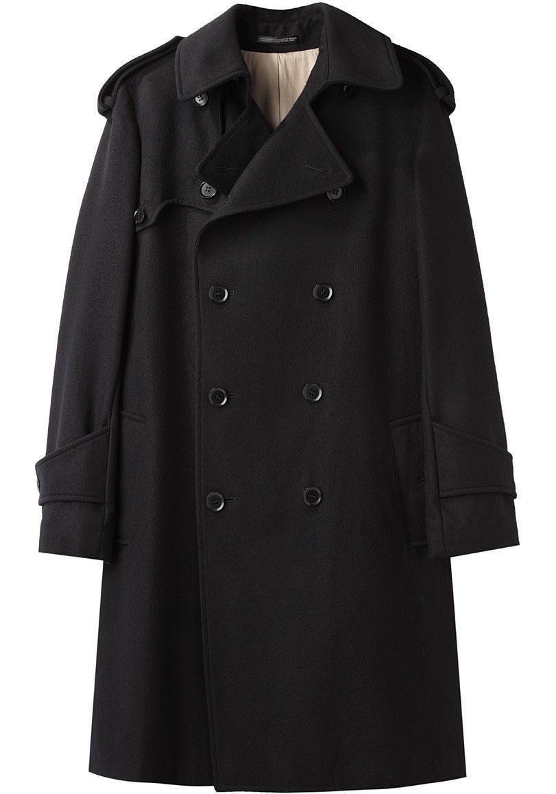Wool Hidden Belt Coat – La Garçonne