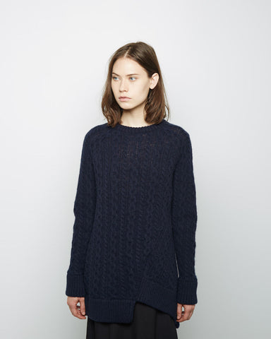 Asymmetric Wool Knit