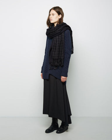 Double Check Wool Stole