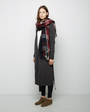 Double Check Wool Stole