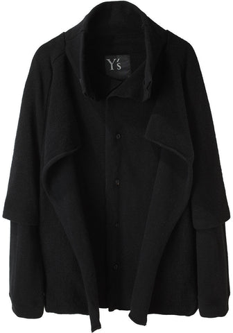 Layered Felt Wool Jacket