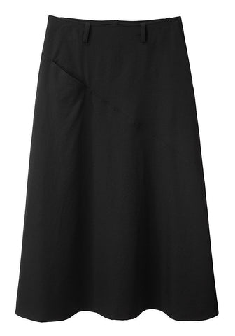 Long Gabardine Skirt