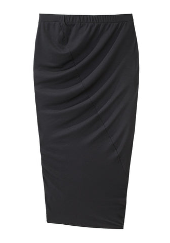 Asymmetric Jersey Skirt