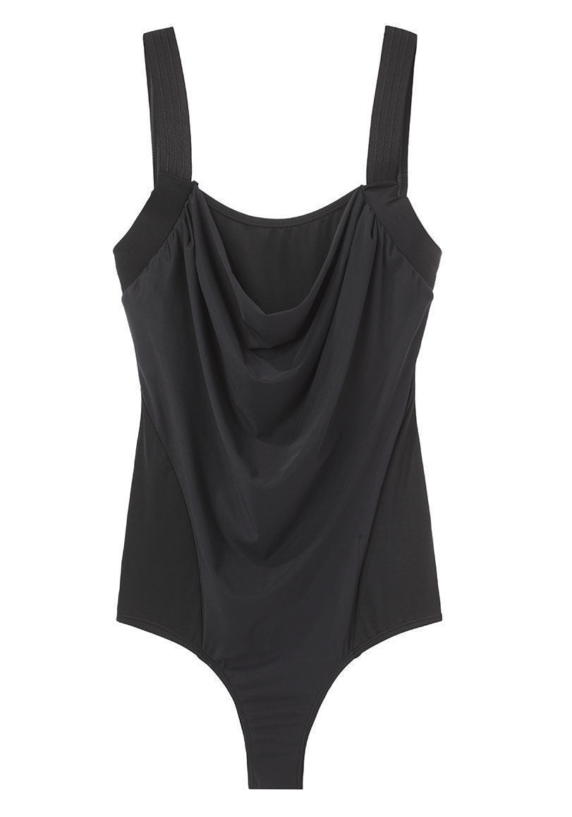 【値下】 Ami Black stretch nylon swimsuit Stretch Nylon Zip-Up Swimsuit | Michael Kors [US]