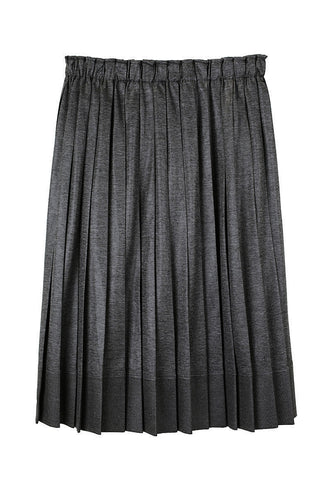 Pleated Jersey Skirt
