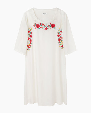 Sandra Floral Embroidery Dress