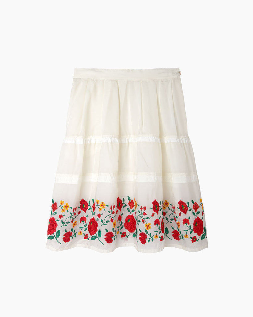 Sandra Floral Embroidery Skirt