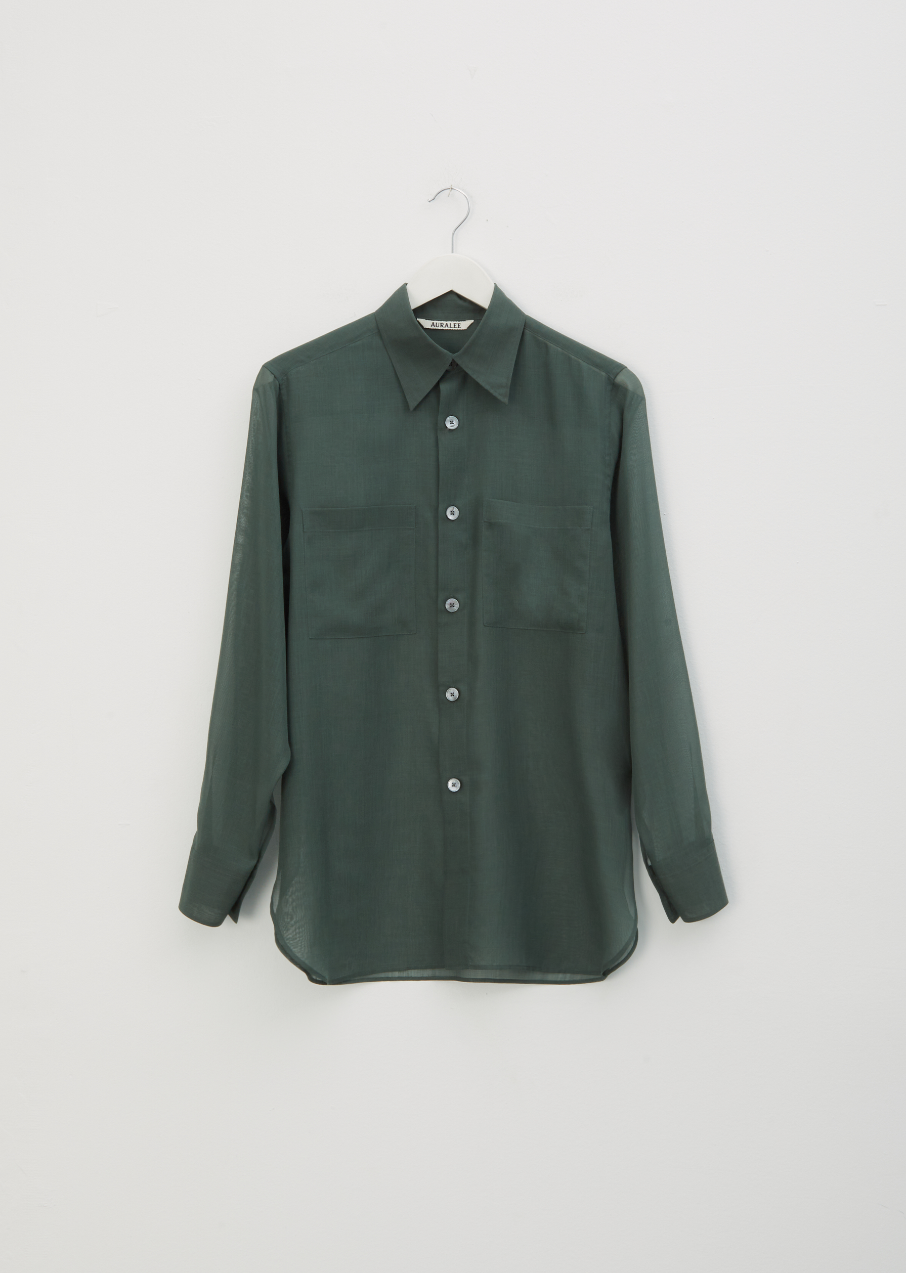 Wool & Recycled Polyester Sheer Shirt – La Garçonne
