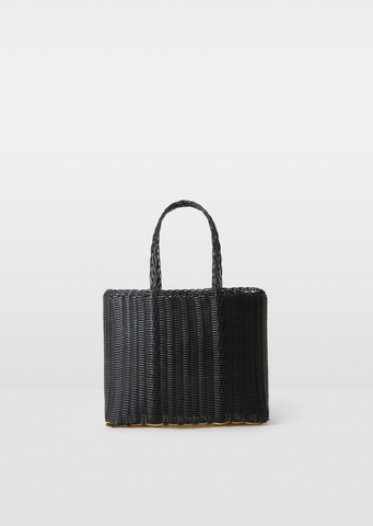 Small Flat Tote Bag — Black