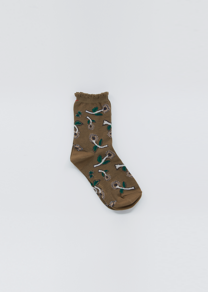 Yume Cotton Socks — Brown