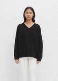 Maiford 5-Ply Cashmere Sweater — Black