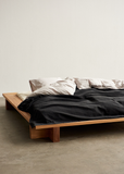 Linen Bedspread — Jet Black