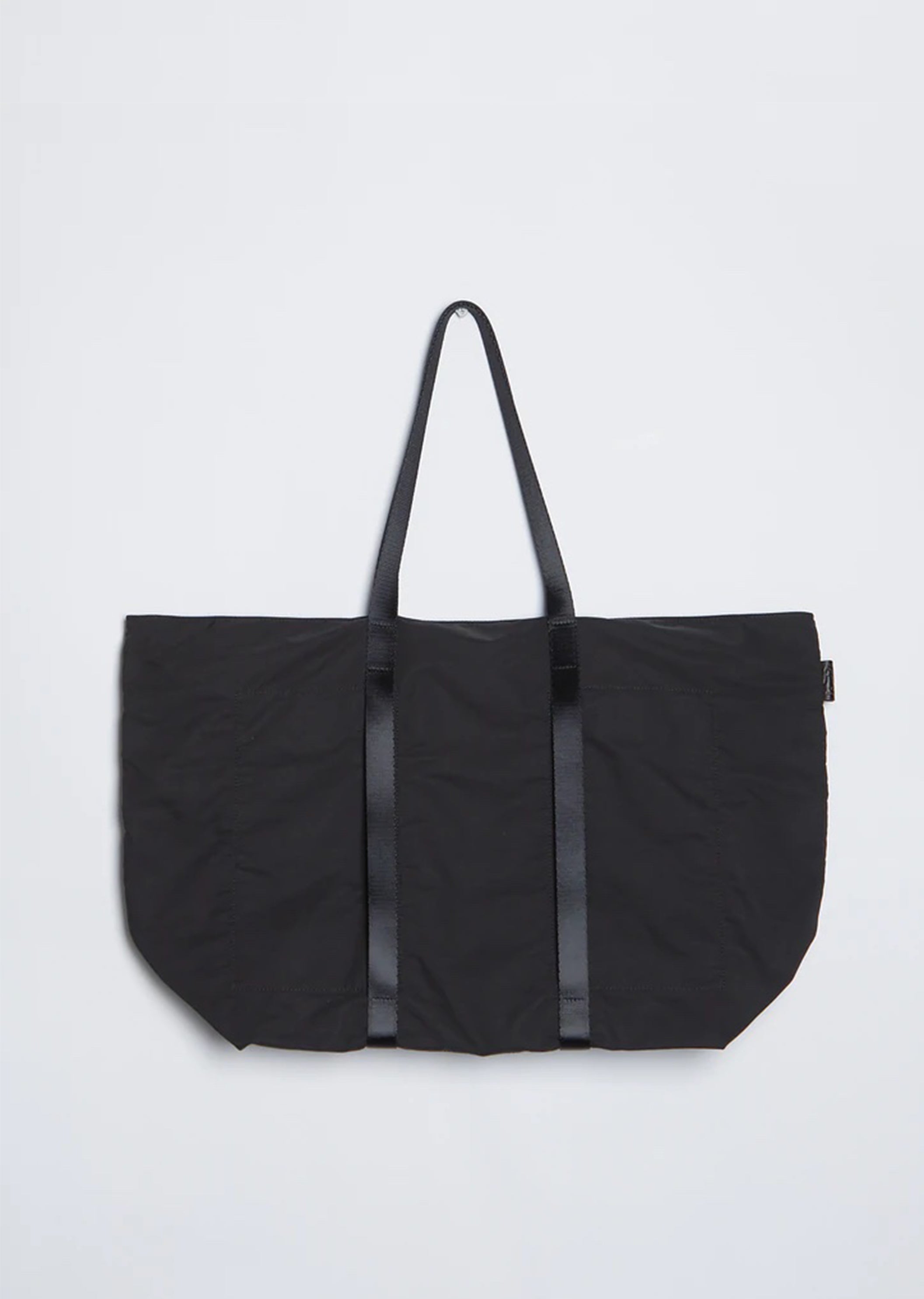 Gabardine Tote L — Black – La Garçonne Gabardine Tote L — Black – La Garçonne
